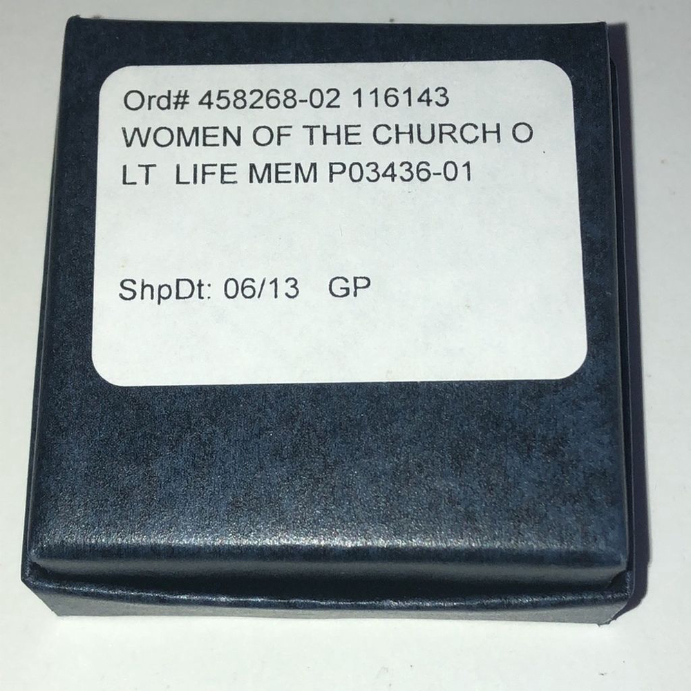 Terryberry 24K GP Gold Plated Women Of The Church Of God Life Member Pin - Picture 7 of 7
